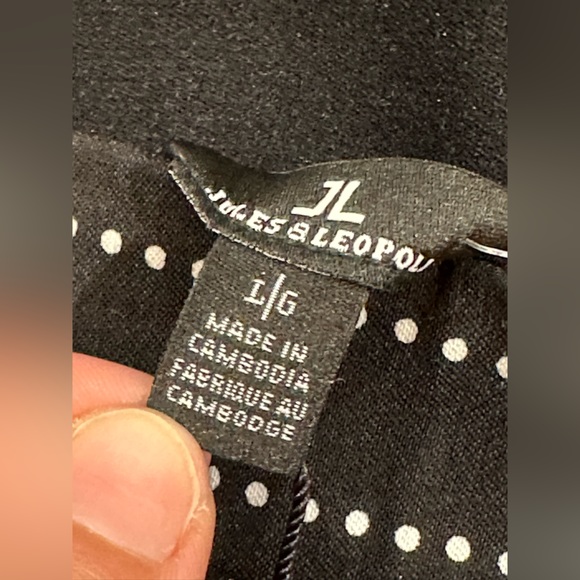 Jules & Leopold pull on capri stretch fitted dotted work business pants bottoms - Picture 16 of 16